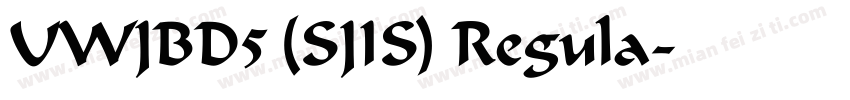 UWJBD5 (SJIS) Regula字体转换